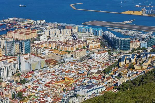 Downtown Gibraltar below the Upper Rock