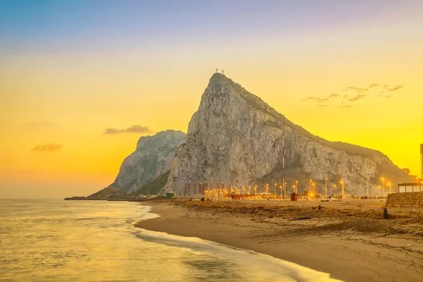 Aerial view of Gibraltar and its bay